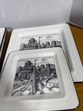 Set Of 11 “Cities” Dinner And Salad Plates