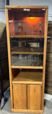 Miller's Furniture Ind. Lighted Entertainment Cabinet on Casters