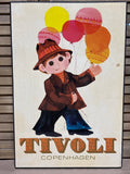 Vintage Tivoli Copenhagen Poster on Press Board