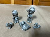 Pewter Miniature Nativity Set, 5 pc