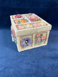 Lidded Trinket Box, Floral Carvings