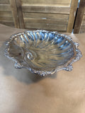 Old English Silver Plate Footed Shell Dish