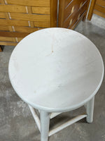 White Painted Stool