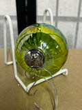 Chartreuse/Yellowish Green Glass Ornament B, 4 Available, PRICED INDIVIDUALLY