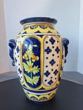Italian Style Fruit Tree Ceramic Planter AS IS (READ DESCRIPTION CAREFULLY)