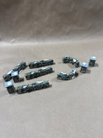 Christmas Village Colonial Stone Wall  — 10 Pieces // 2 Sets Available // *** PRICED INDIVIDUALLY ***