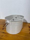 Grey Metal Utensil Caddy