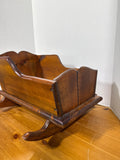 Wooden Doll Cradle With Padding