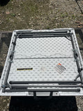 Lifetime Plastic Folding Table, 34"x34", 30"H.