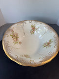 Faux Orange Floral Arrangement in Vintage Homer Laughlin Pitcher & Basin