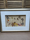 Butterflies & Dried Flower Shadow Box Style Art