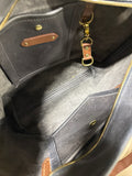 Classic Bellfield FOUNT Leather Zip Up Shoulder Bag With Tassel (C)