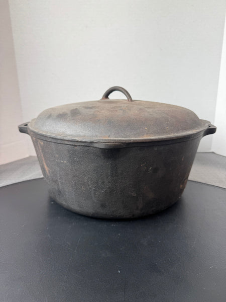 Cast Iron Large Vintage Dutch Oven