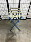 Blue Painted Luggage Rack