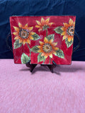 Maxcera Provence Sunflower Small tray w/Handled