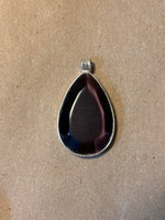 Silver Tone/Purple Pendant