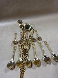 12 Piece Gold Tone Camel Spoons