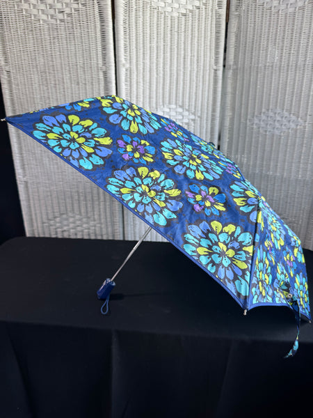 (B) Vera Bradley Indigo Pop Floral Umbrella