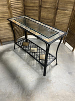 Metal/Glass/Tile Console Table