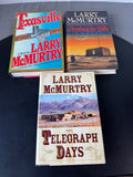 Trio of Larry McMurtry Western Fiction Hardcover Books