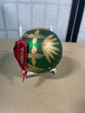 Waterford Vintage Holiday Heirlooms Frosted Glass Ball Ornament J