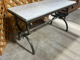 Marble Top Coffee Table with Metal Base ***HEAVY ITEM***