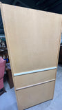 Tall Bookcase with Adjustable Shelves; Card board backing.