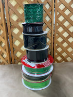 E- Green Tone Ribbon Lot, 7 rolls