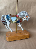 “The Carousel Waltz” Carousel Horse On Wooden Base