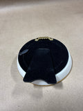 Silhouette Of Dapper Bull In Small Round Frame // 4 Available // PRICED INDIVIDUALLY