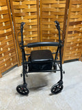 Medline Industries Rollator Walker with Seat/Storage Bag
