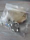 Pair of Silver Tone Brooches (A)