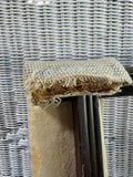 Wooden Vintage Floral Needlepoint Folding Luggage Rack