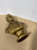 Gold Chalkware Abraham Lincoln Bust