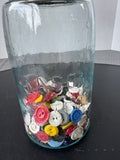 Small Button Jar Accent Lamp (WORKS)