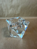 Crystal Oleg Cassini Candle Votive With Box (C)