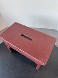 Brown Painted Small Vintage Wooden Step Stool