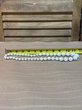 White Plastic Beaded Necklace
