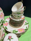 35-Piece Franciscan Desert Rose Earthenware China Set