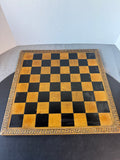 Romans v/s Vikings Brass & Pewter Vintage Chess Set with Faux Leather Board