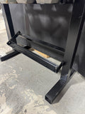 2-Tier Black Steel Vintage Dumbbell Rack with 4 Dumbbells