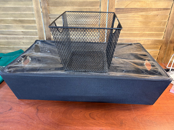 Two Piece Storage Lot, Under Bed Box and Wire Basket