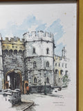 Windsor Castle Print by Jan Korthals; Signed (AS IS)