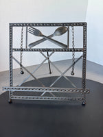 Wrought Iron Cookbook Stand with Page Weights