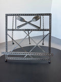 Wrought Iron Cookbook Stand with Page Weights