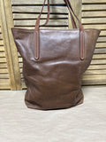 Brown Plentiful FOUNT Leather Shoulder Purse (A)