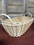 Oblong Basket W/Handless