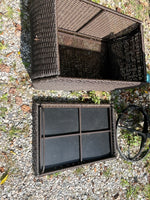 Rattan Patio Coffee Table with Storage