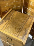 Two Drawer Oak Tone File Cabinet