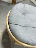 Round Wicker Stool/Seat with Cushion